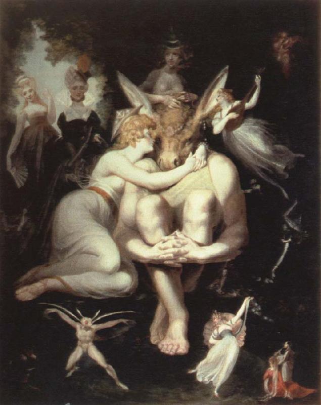 Henry Fuseli titania awakes,surrounded by attendant fairies oil painting picture